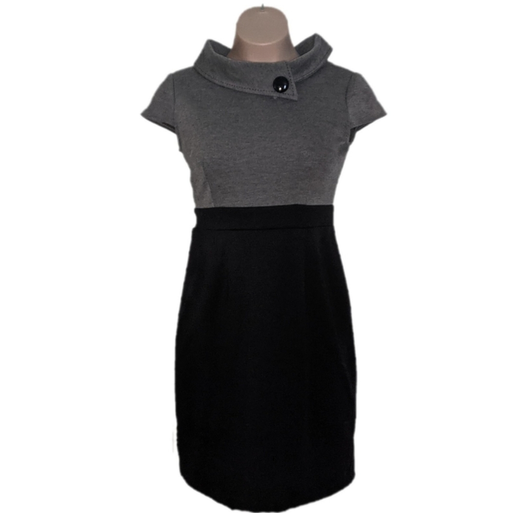 🆕 Dress Barn Asymmetrical Collar Dress